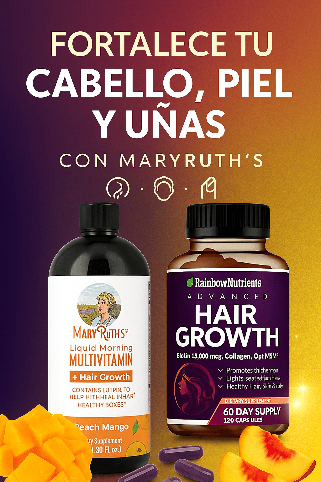 ¿QUIERES RECUPERA TU CABELLO, UÑAS Y PIEL JOVEN?