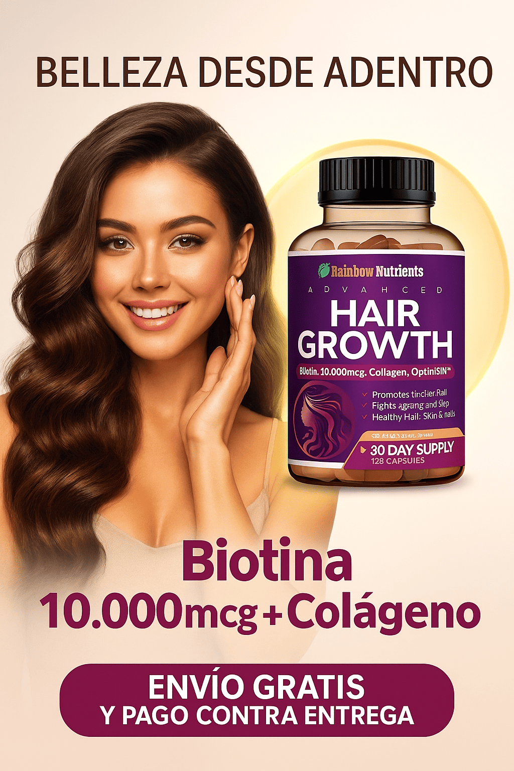 ¿QUIERES RECUPERA TU CABELLO, UÑAS Y PIEL JOVEN?
