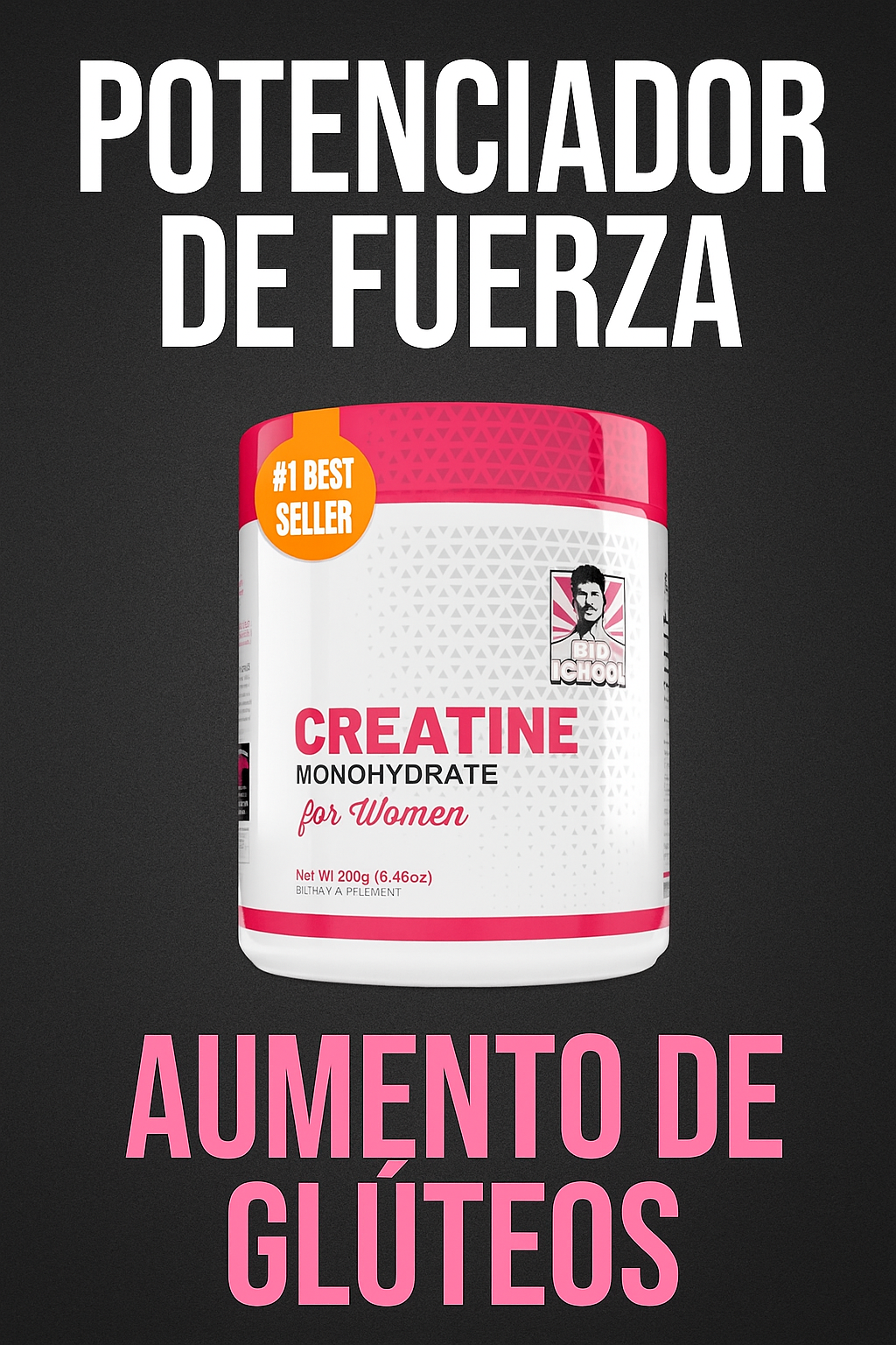 AUMENTA TUS NALGAS/CREATINA MONOHYDRATE OLD SCHOOL