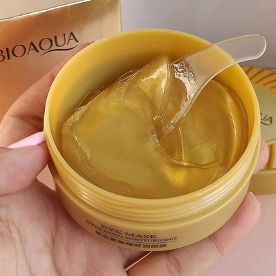 Combo Premium Anti-Envejecimiento BIOAQUA: Parches, Sérum de Oro de 24K y Contorno de Ojos